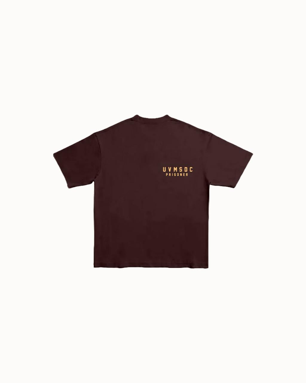 T SHIRT "UVMSDC" BROWN